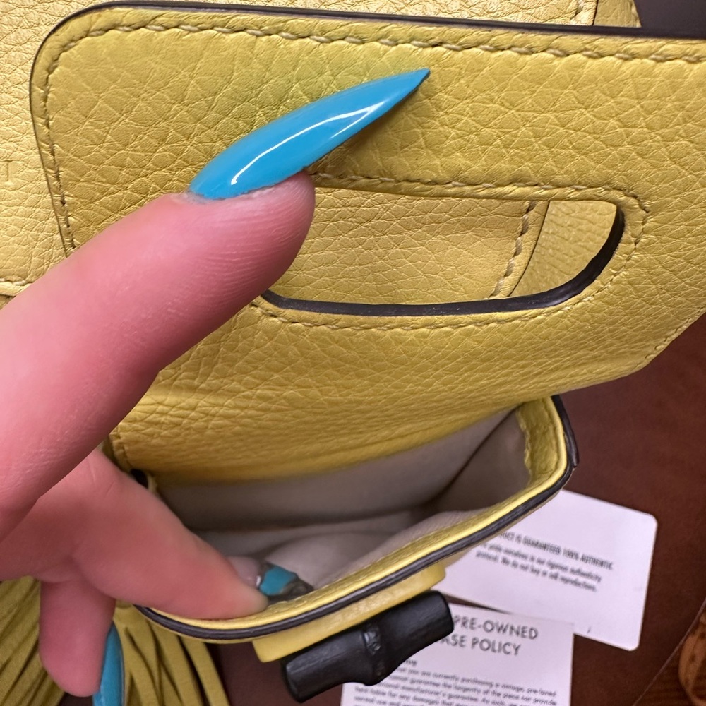 Gucci Leather Bamboo Tassel Backpack - Picture 14 of 16